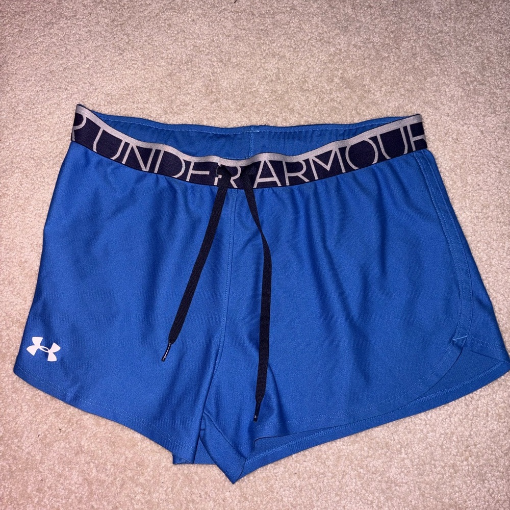 Under Armour Women's Athletic Shorts in Blue with Black Accents